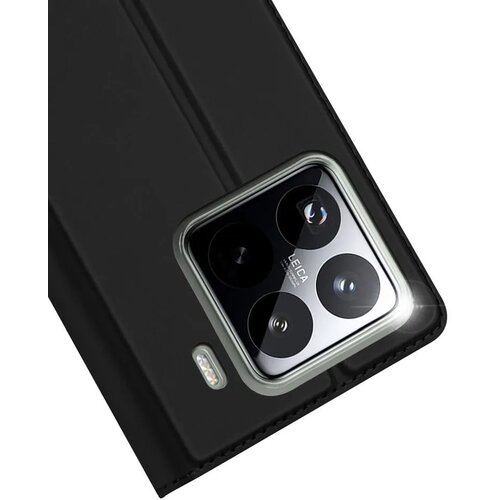 Dux ducis Knjigasta futrola Skin Pro za Xiaomi 15 Pro - Crna Slike
