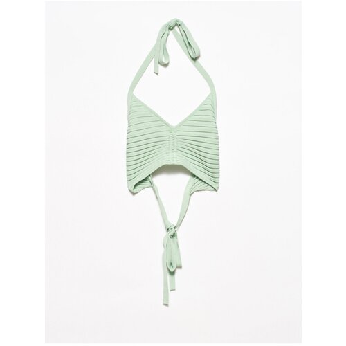 Dilvin 1011 Lace-Up Knitwear Bustier-mint Cijene
