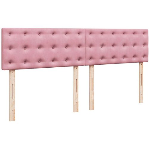 VidaXL otomanski krevet s madracem&amp;amp;LED ružičasti 180x200 cm bar&amp;scaron;unasti Slike