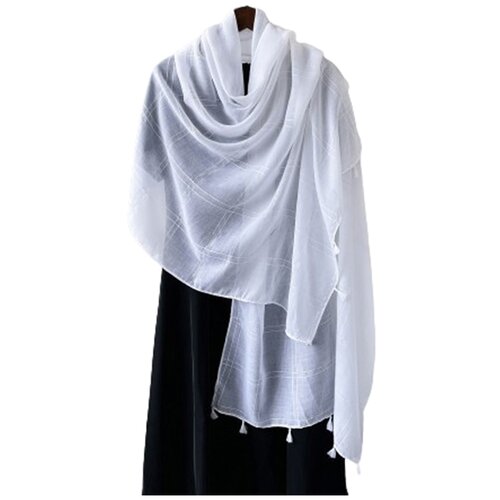 INF Enobarvna ruta - mehak in eleganten poliester (200x80 cm) White, (21778778) Cene