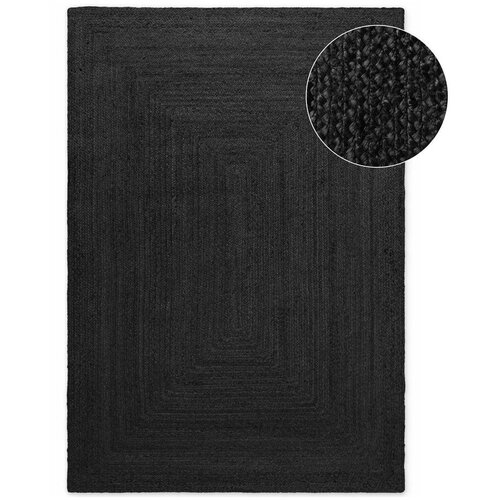 Hanse Home Crni obostrani/ručno rađen juten tepih 200x300 cm Juno &amp;ndash; Slike