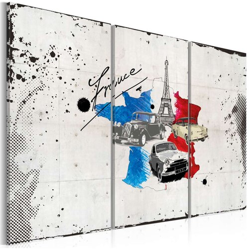  Slika - French traveler - triptych 120x80 Slike