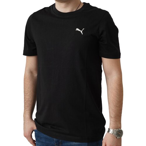Puma muška majica ess small logo tee, crna Slike