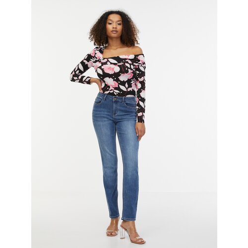 Orsay Pink-Black Women's Floral Top - Women Cene
