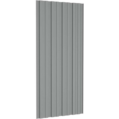 panel 12 pcs Sivi 100 x 45 cm Pocinčani čelik - Sivi 100 x 45 cm 12 Slike