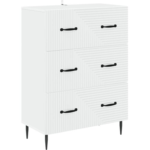  Ormar s ladicama Bijela 66 x 34,5 x 89,5 cm Konstruirano drvo Slike