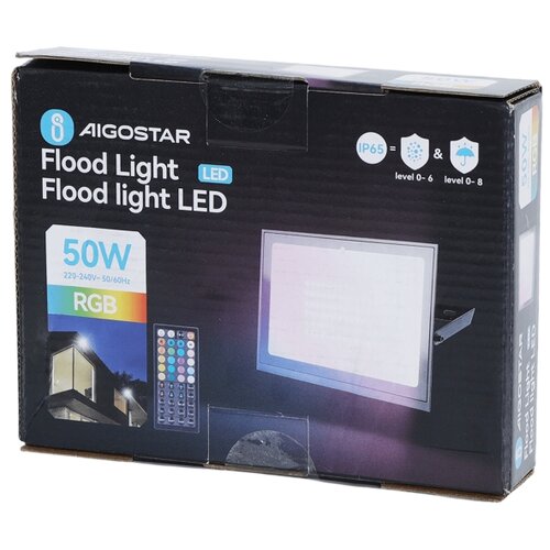 Aigostar led rgb prigu&amp;scaron;iva reflektor LED/50W/230V IP65 + daljinski upravljač Slike