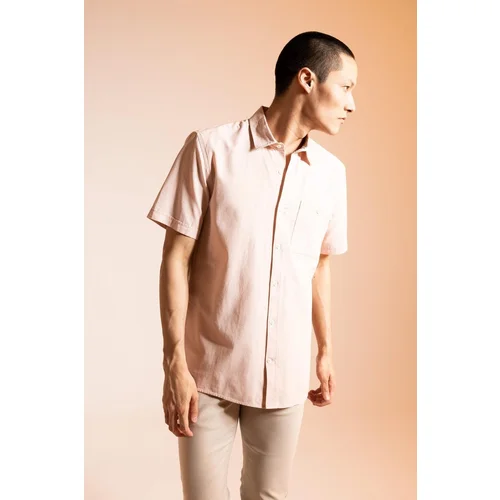 Defacto Regular Fit Polo Neck Short Sleeve 100% Cotton Shirt