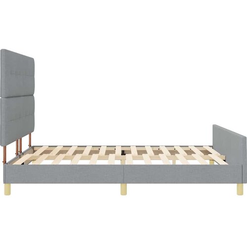  Krevetna konstrukcija Svjetlosiva 180 x 200 cm tkanina Slike
