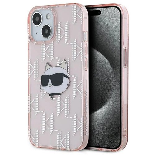 Karl Lagerfeld OVITEK IML CHOUPETTE HEAD & MONOGRAM ZA IPHONE 14 15 13 ROZA, (21897908) Cene