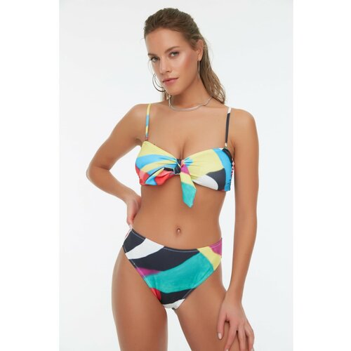 Trendyol Colored Normal Waist Bikini Bottom Cene