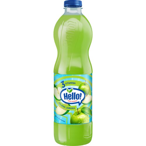 Hello Voćni sok, Zelena jabuka, 1.5l Slike