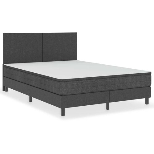 vidaXL Boxspring postelja temno siva iz blaga 180x200 cm, (20643780) Cene