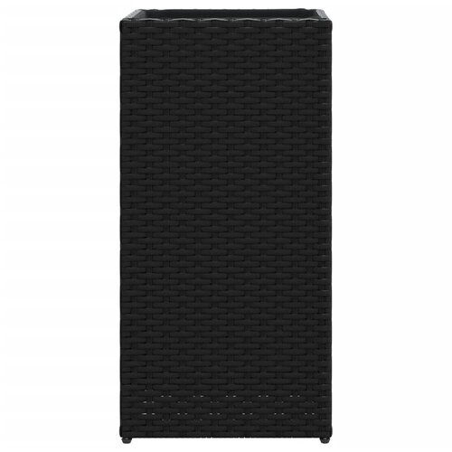 Vrtna sadilica crna 30 x 30 x 60 cm od poliratana Slike
