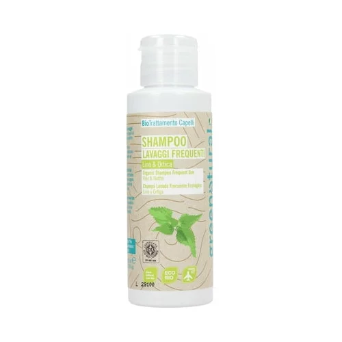 Greenatural Šampon z lanovim oljem in koprivo - 100 ml