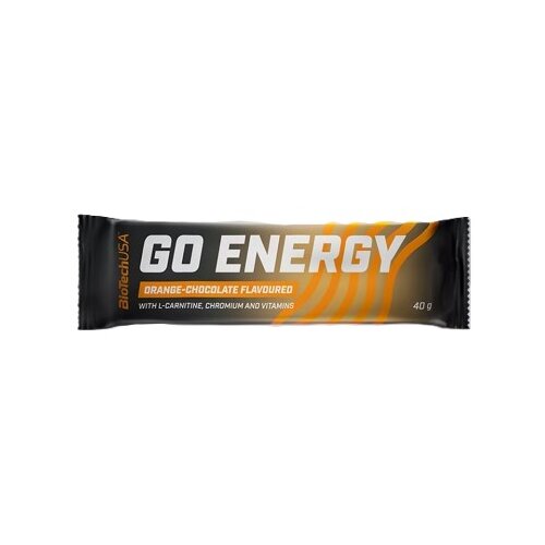 BioTech USA Energetska čokoladica GO Energy bar O, Narandža, 40g Slike