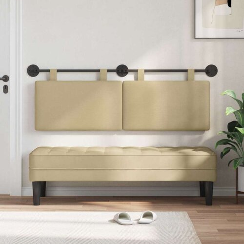  Držeće uzglavlje Zidne Svijetlozeleni sivi 150 x 55 x 5 cm - Svijetlo zelena siva 140 cm bez LED Slike