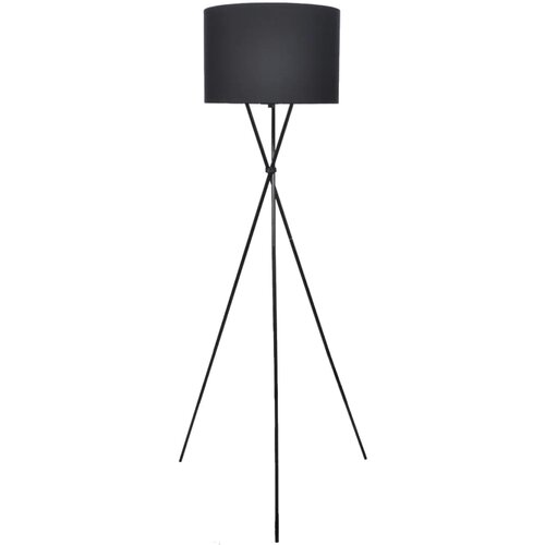 VidaXL Podna Svjetiljka s Postoljem Crna 139 cm Slike