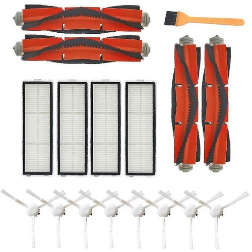INORCO HEPA filter + stranska krtača + glavna krtača za dele robotskega sesalnika 1c Stytj01zhm F9, (21850125) Slike
