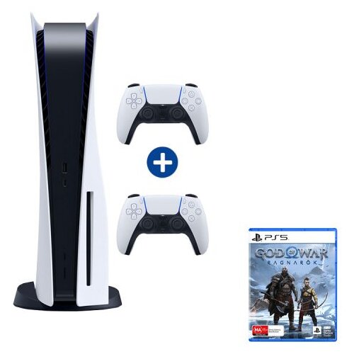 Sony PlayStation 5 C chassis + God of War: Ragnarok VCH PS5 + dodatni PS5 Dual Sense Wireless Controler Slike