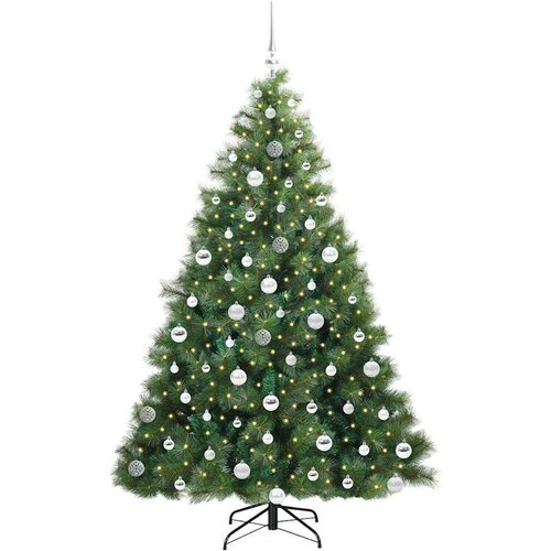 VidaXL Umjetno božićno drvce s stalakom Zelena 180 cm PE i PVC Slike