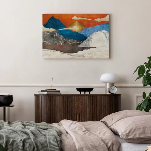  Slika - Mountain Idyll (1 Part) Wide 90x60 Akustična Cene