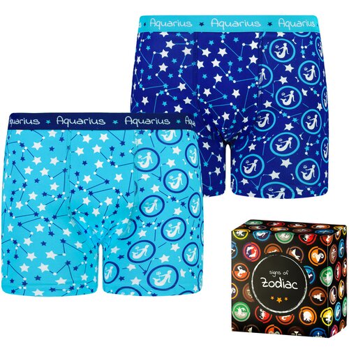 Frogies Men's boxers Zodiac Vodnar 2P Gift box Cene