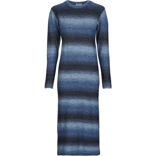 PepeJeans Dolge obleke COLOMBE DRESS Modra Slike