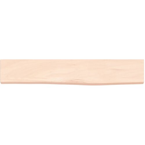  Zidna polica 60 x 10 x 2 cm od neobrađene masivne hrastovine Slike