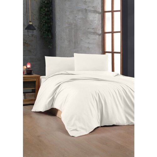 cream ranforce single xxl quilt cover set (de) Cene
