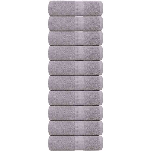 vidaXL Brisače 10 kos siva 30x30 cm 360 g/m² 100% bombaž Cene