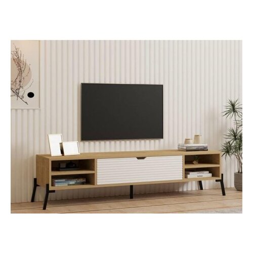 Home_Line tv polica santa sapphire oak white Slike