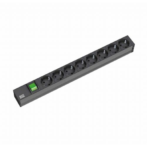 Bachmann razdelilec 8x220V rack ALU + stikalo črn Cene