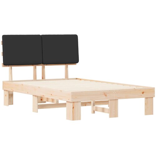  Krevetni okvir s tapiciranim uzglavljem Crna 120 x 200 cm Slike