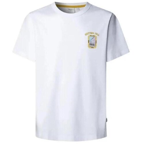 PepeJeans Majice s kratkimi rokavi PM5010288 800 Bela Cene