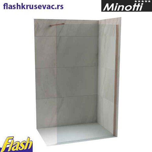 Minotti Stakleni paravan Rose gold, staklo 8mm - Minotti - Copen Monte C-02-SRG Slike