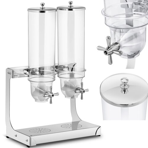 Royal Catering Dispenser dozirnik za candy riževe kosmiče, prozoren, dvojni, 7 l, (21831719) Cene
