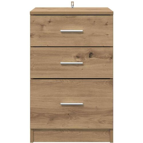 vidaXL Nočna omarica artisan hrast 40 x 40 x 63 cm Konstruiran les Cene