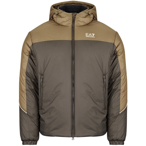 Ea7 Emporio Armani TRAIN ATHLETIC COLOUR BLOCK PUFFY JACKET Smeđa Slike