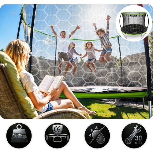  Profilirani vrtni trampolin Neo-Sport 10 ft / 312 cm s unutarnjom za&amp;scaron;titnom mrežom Slike