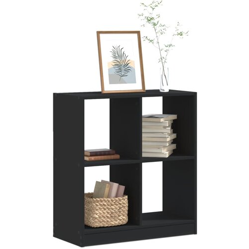 VidaXL Regal za knjige crni 68,5x32x75 cm konstruirano drvo Slike