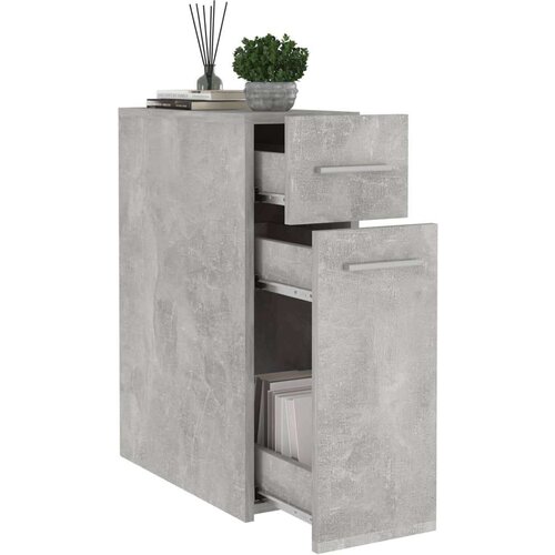 VidaXL Ormarić za lijekove siva boja betona 20x45,5x60 cm od iverice Slike