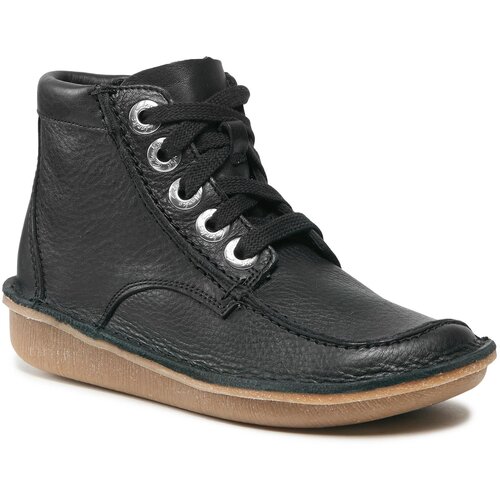 Clarks Škornji Funny Cedar 261738844 Black Leather Cene