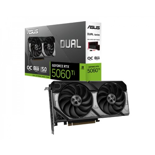  SVGA PCIE ASUS DUAL-RTX5060TI-O8G 8GB GDDR7 OC Edition 128-bit crna Cene