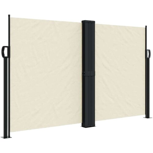  Uvlačiva bočna tenda 140 x 1000 cm krem Slike