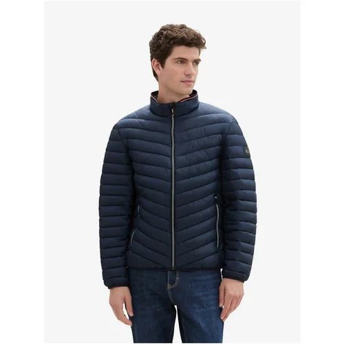 Tom Tailor Dark blue men's quilted jacket - Men