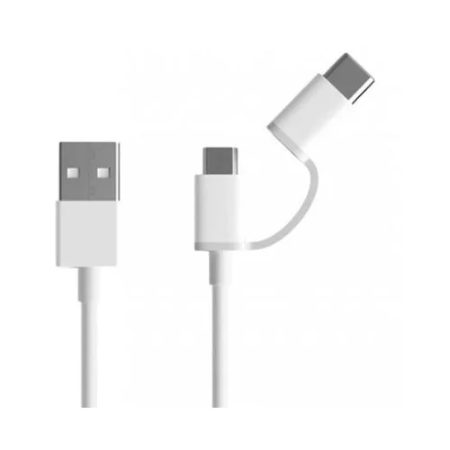 Kabl Xiaomi Mi ORG. USB-A to micro USB/Type C combo 1m White SJV4082TY