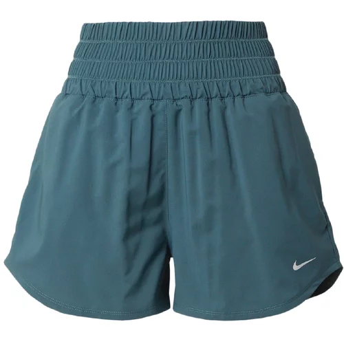 Nike Športne hlače 'ONE' temno zelena / bela