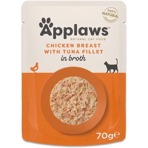  Ekonomično pakiranje Applaws Cat Natural u temeljcu 24 x 70 g - Pileća prsa s filetom tune Cijene