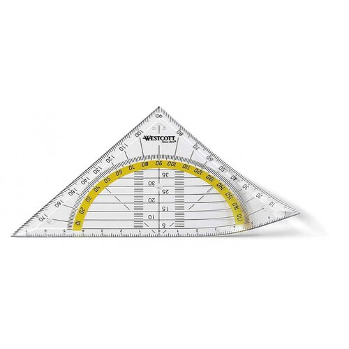  Ravnilo trikotnik geo flex westcott 14cm e-10132 00 Slike